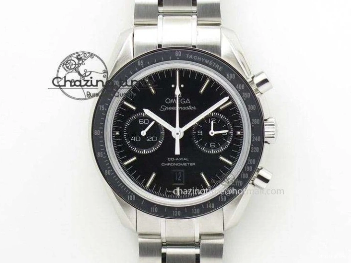 0101 Seamaster Pro Chrono SS RG OM Best Edition Blue Ceramic Blue Dial On SS RG Bracelet A Snug 8129